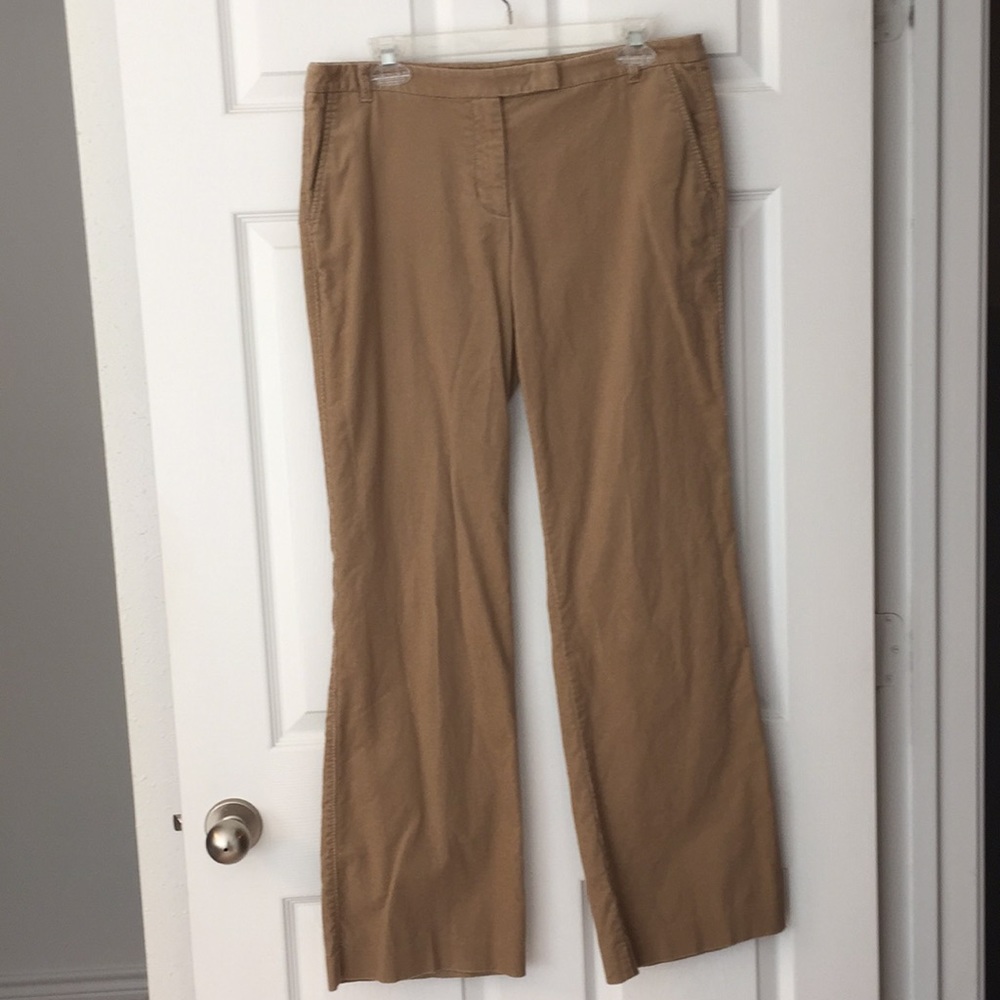 LOFT Marisa fit khaki corduroy pants